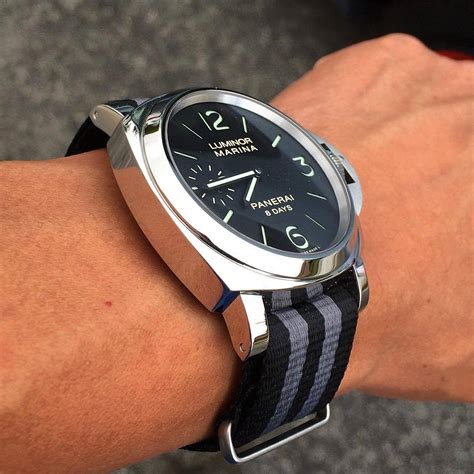 panerai vintage brown strap|Panerai nato straps.